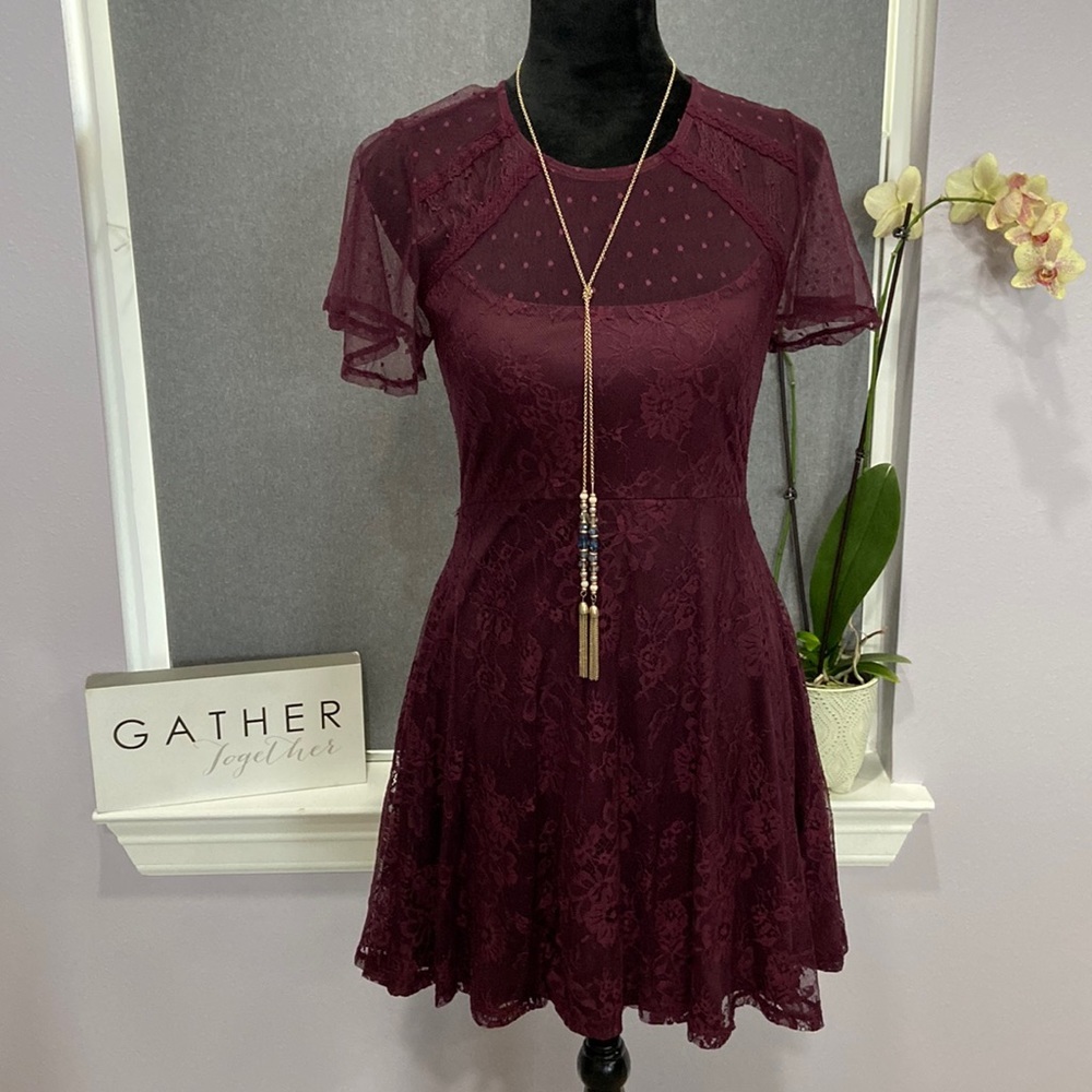 Lace purple dress 👗♦️